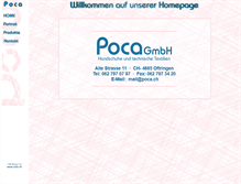 Tablet Screenshot of poca.ch